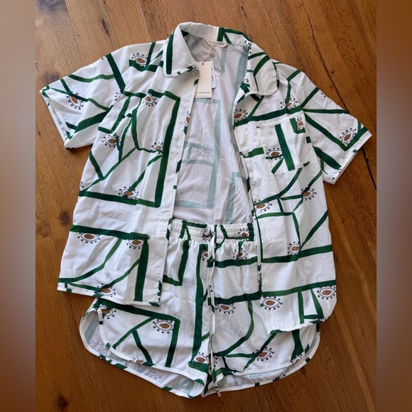 Commense Print Drawstring Shorts Set - Picture 3 of 3